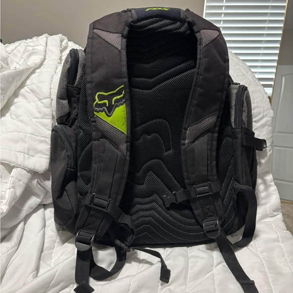 Fox Step Up II Black and Gray Backpack with Green Accent - Picture 7 of 9